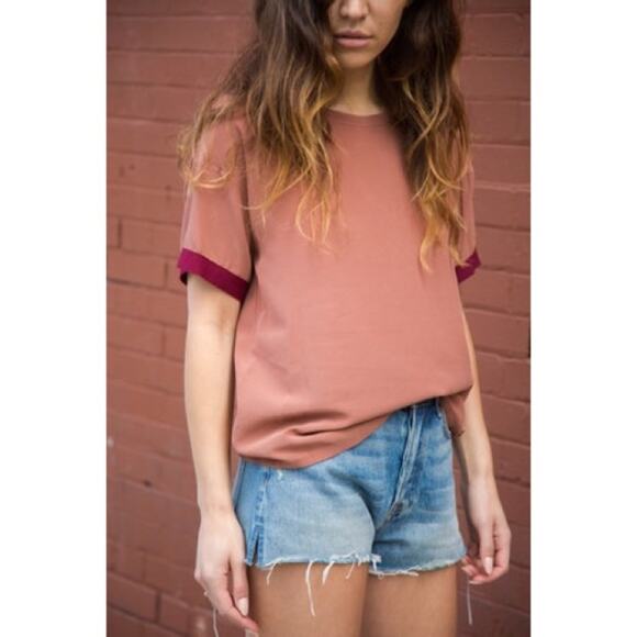 GRLFRND Cindy High-Rise Cut Off Button Fly Short in Nobody Does it Better Sz 28 - Picture 5 of 16